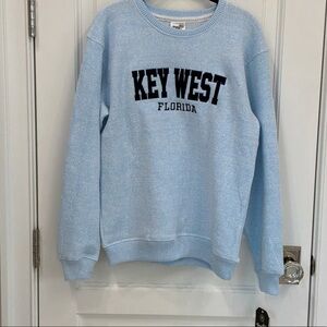 Key West Florida Light Blue Crewneck Sweatshirt